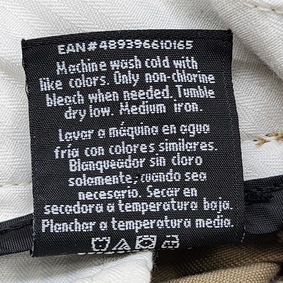 George Pants Mens 34X32 Tan Khaki Chino Straight Leg Cotton Casual Office Preppy - Picture 5 of 10